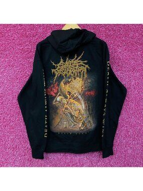 Cattle Decapitation "Death Atlas" Death Metal Band Zip-Up Hoodie Large